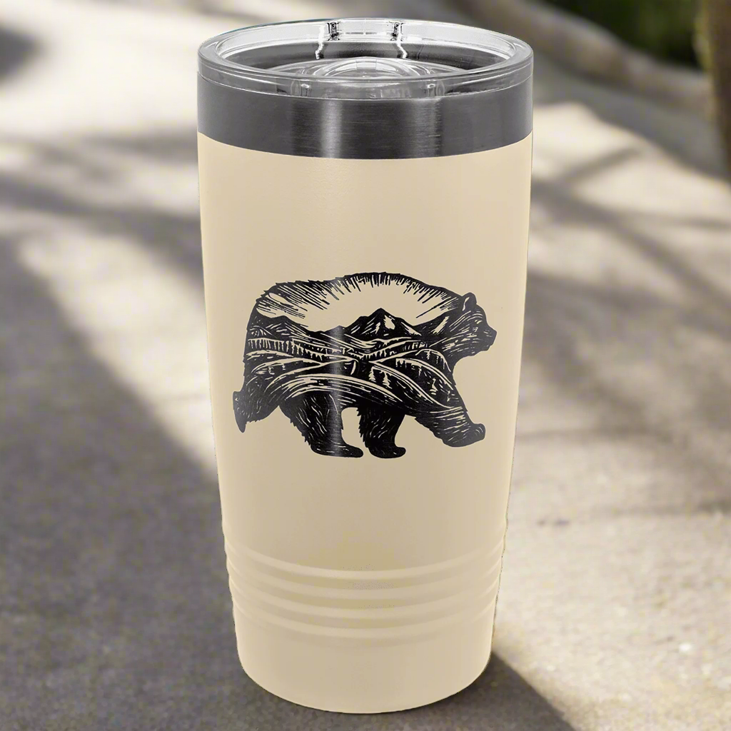 20oz Warm Sand/Ghost Black ION Plated Polar Camel