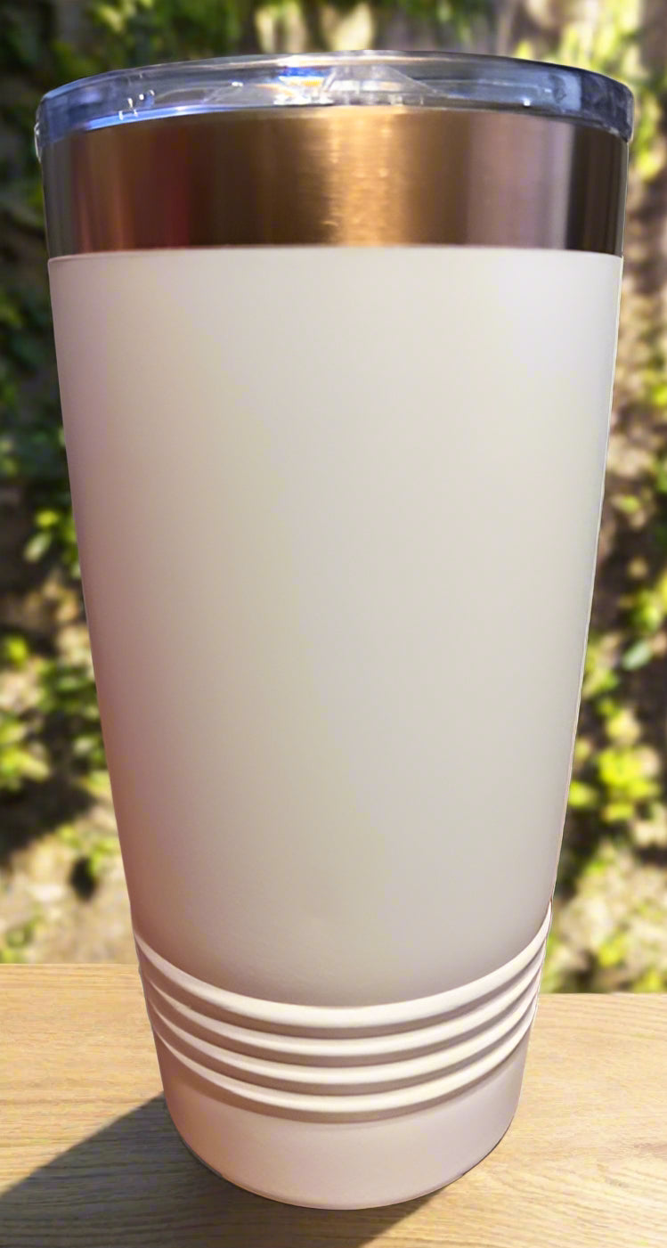 20oz White w/ Rose Gold Polar Camel