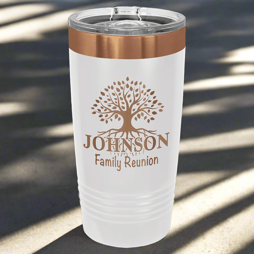 20oz White w/ Rose Gold Polar Camel